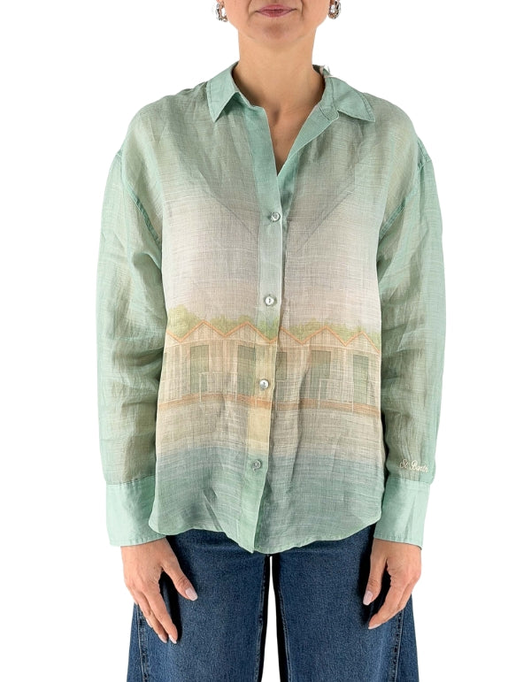 MC2 Saint Barth Camicia a Maniche Lunghe Donna Cristal Ramie Forte Cabins 53 – dettaglio prodotto 5 – Master SKU MC2_CYS0001_01325L
