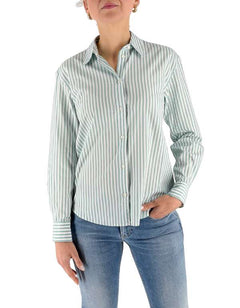 MC2 Saint Barth Camicia Donna Meredith Cotton Sb Stripes V 53 Emb – vista principale – Master SKU MC2_MDH001_00722L