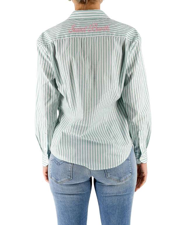 MC2 Saint Barth Camicia Donna Meredith Cotton Sb Stripes V 53 Emb – dettaglio prodotto 6 – Master SKU MC2_MDH001_00722L