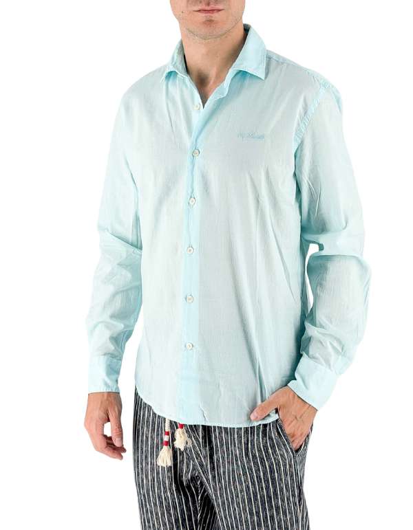 MC2 Saint Barth Camicia Ice 56l Watergreen – vista principale – Master SKU MC2_LCM0001_00424L
