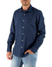 MC2 Saint Barth Camicia In Ice Cotton Blue Navy – vista principale – Master SKU MC2_LCM0001_00097L
