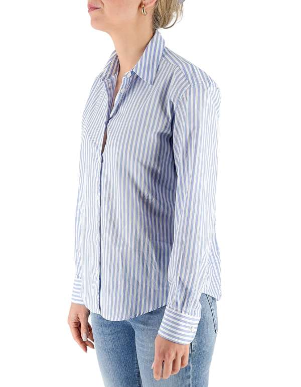 MC2 Saint Barth Camicia Meredith Cotton Sb Stripes V 31 Emb – dettaglio prodotto 3 – Master SKU MC2_MDH001_01405L