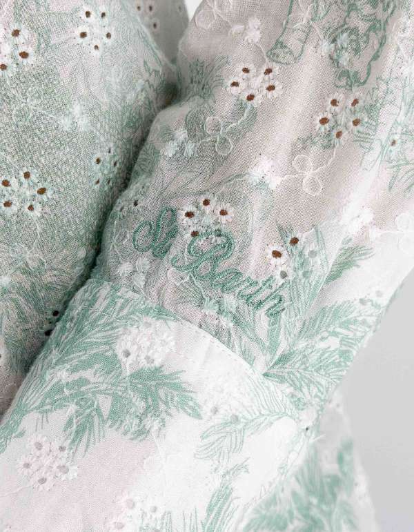MC2 Saint Barth Camicia Meredith Sangallo Wavy Daisy Jungle Oceani – dettaglio prodotto 2 – Master SKU MC2_MDH001_01086L