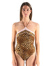 MC2 Saint Barth Foulard Bandeau One Piece Swimsuit Meryem Sand Leopard Foulard 1921 – vista principale – Master SKU MC2_MRYE001_09531L
