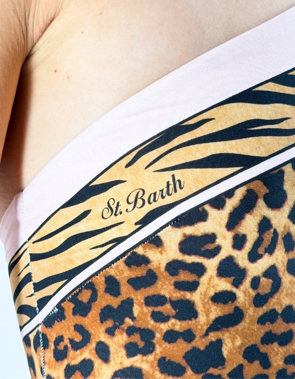 MC2 Saint Barth Foulard Bandeau One Piece Swimsuit Meryem Sand Leopard Foulard 1921 – dettaglio prodotto 2 – Master SKU MC2_MRYE001_09531L