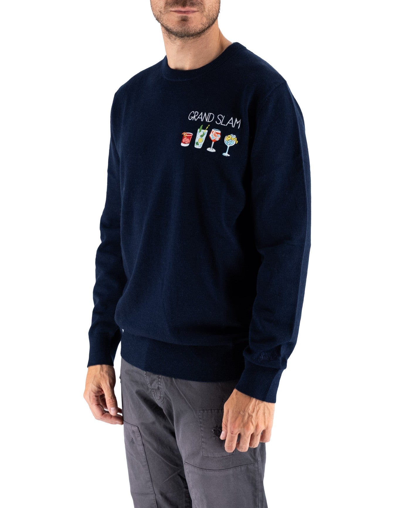 MC2 Saint Barth Maglia Heron light embry Grand Slam – dettaglio prodotto 2 – Master SKU MC2_HER0024_03491I