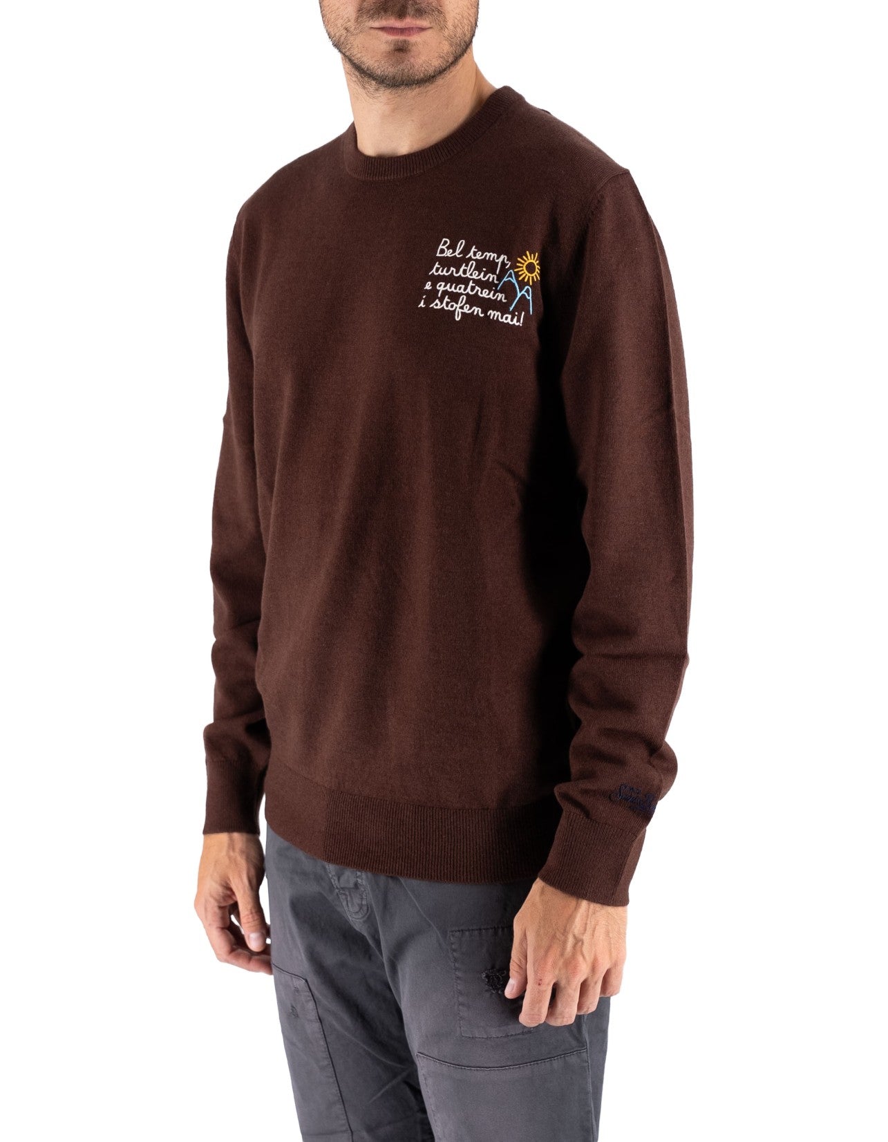 MC2 Saint Barth Maglia Heron light embry Turtlein – dettaglio prodotto 2 – Master SKU MC2_HER0024_00587I