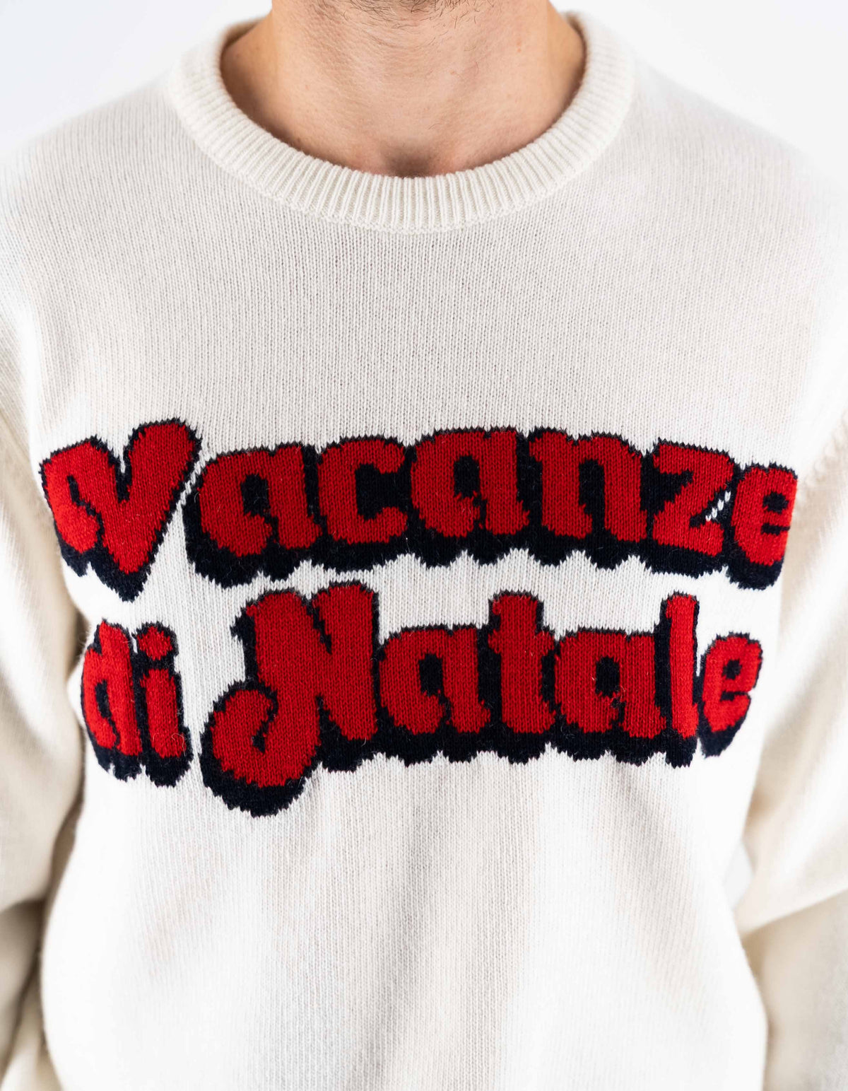 MC2 Saint Barth Maglia Heron Vacanze di Natale Panna – dettaglio prodotto 3 – Master SKU MC2_HER0001_02226I