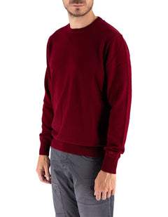 MC2 Saint Barth Maglia Regent Merino Cashmere Bordeaux – vista principale – Master SKU MC2_REGE008_00043I
