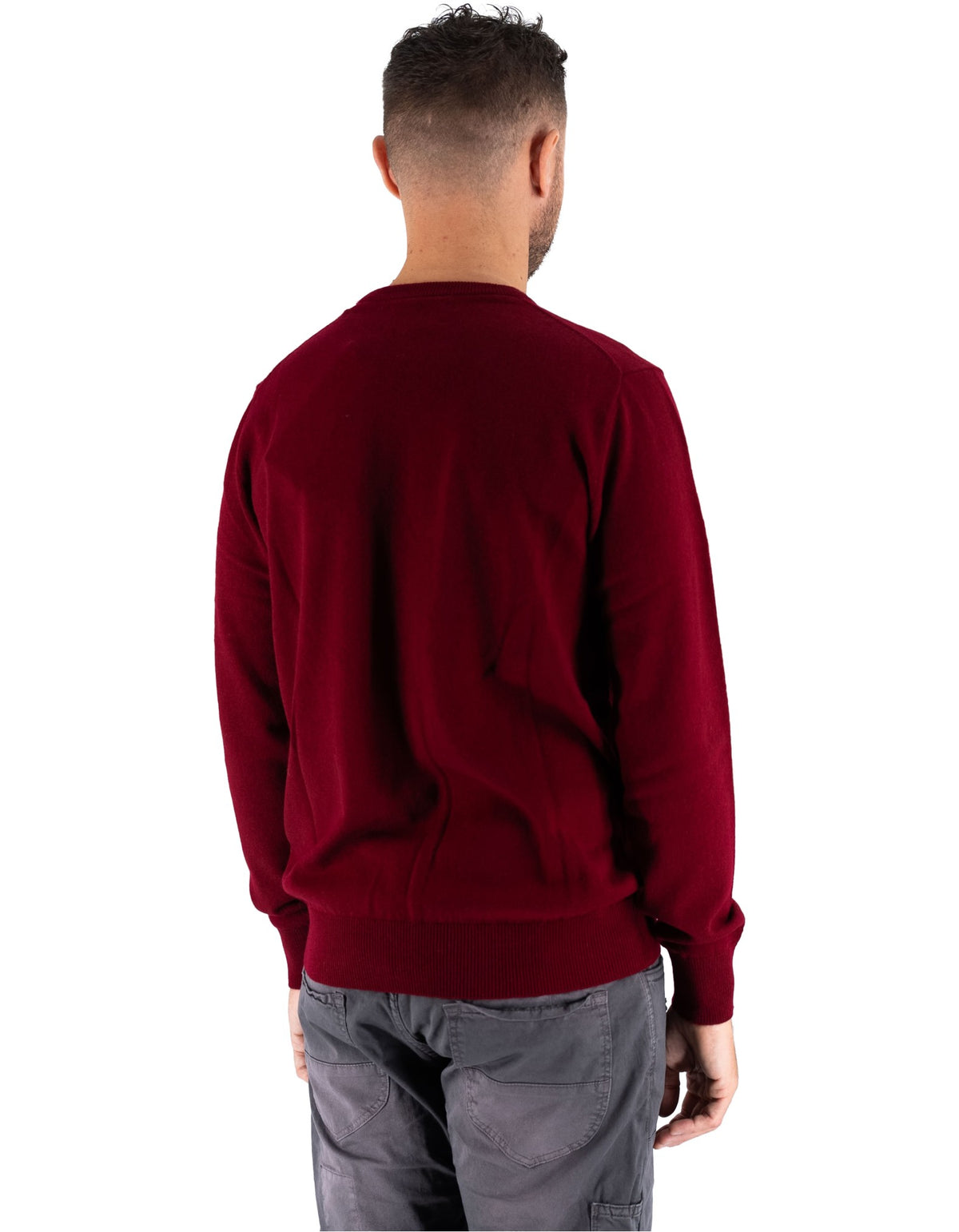 MC2 Saint Barth Maglia Regent Merino Cashmere Bordeaux – dettaglio prodotto 3 – Master SKU MC2_REGE008_00043I
