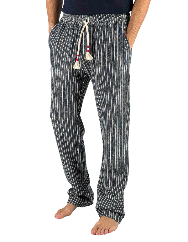 MC2 Saint Barth Pantalone Calais In Crochet A Righe – vista principale – Master SKU MC2_CAA0006_01084L
