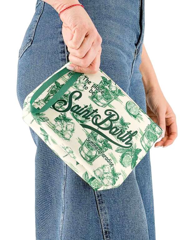 MC2 Saint Barth Pochette Aline Mojito Toile 1057 – vista principale – Master SKU MC2_ALIN001_07864L