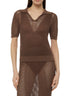MC2 Saint Barth Polo Flora Mesh 18 Brown – vista principale – Master SKU MC2_FRL0001_08844L