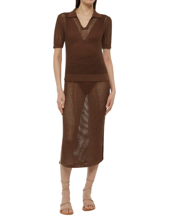MC2 Saint Barth Polo Flora Mesh 18 Brown – dettaglio prodotto 5 – Master SKU MC2_FRL0001_08844L