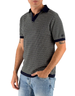 MC2 Saint Barth Polo Uomo Sloan a Righe Blu e Bianco in Filo di Cotone – vista principale – Master SKU MC2_SLO0010_00109L