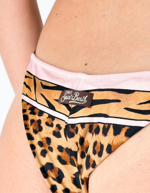 MC2 Saint Barth Slip Marielle Sand Leopard Foulard 1921 – dettaglio prodotto 2 – Master SKU MC2_MRL0001_09531L