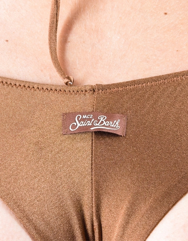 MC2 Saint Barth Slip Naomi Shiny 18 Brown – dettaglio prodotto 2 – Master SKU MC2_NAO0001_00186L