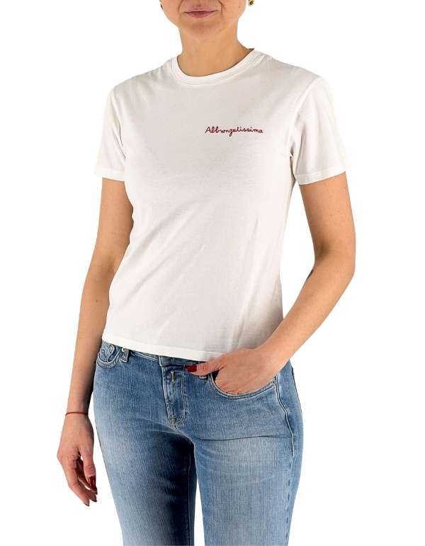 MC2 Saint Barth T-Shirt Emilie Abbronzatissima 01n Emb – vista principale – Master SKU MC2_EMI0001_09789L