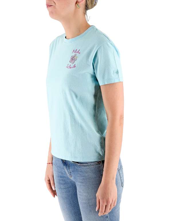 MC2 Saint Barth T-Shirt Emilie Aloha Sb 56 Strass Emb – dettaglio prodotto 3 – Master SKU MC2_EMI0001_03703L