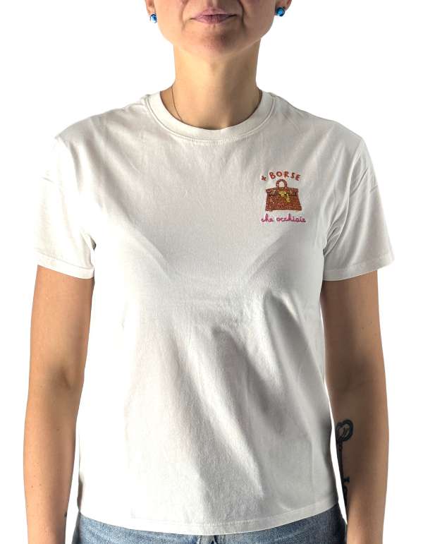 MC2 Saint Barth T-Shirt Emilie Borse Occhiaie 01n Strass Emb – dettaglio prodotto 3 – Master SKU MC2_EMI0001_08579L