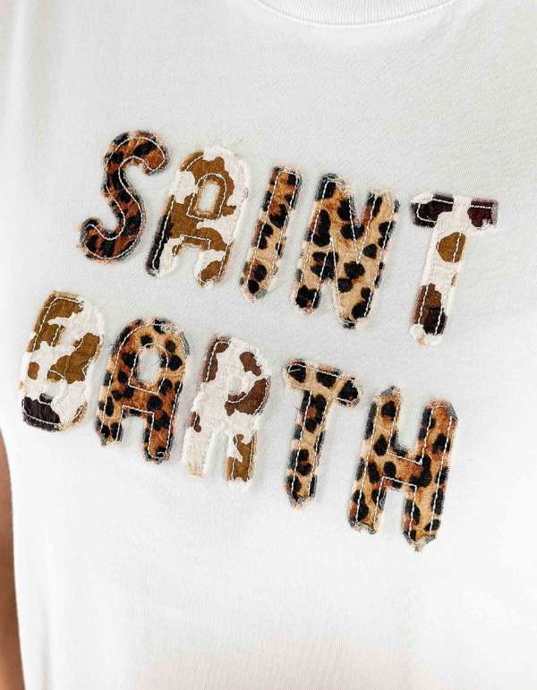 MC2 Saint Barth T-Shirt Emilie Sb 01n Animalier Patch – dettaglio prodotto 2 – Master SKU MC2_EMI0001_00298L