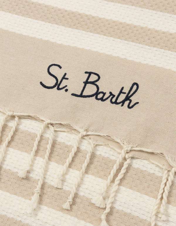 MC2 Saint Barth Telo Mare Foutas a Righe Bianche e Beige N Lig 11 – dettaglio prodotto 2 – Master SKU MC2_FOUT012_02753L