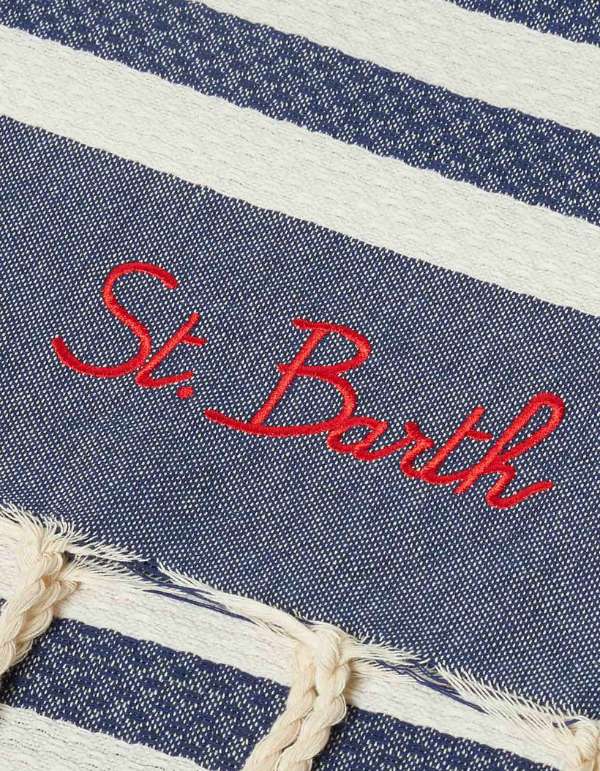 MC2 Saint Barth Telo Mare Foutas a Righe Blu e Bianche N Lig 61 – dettaglio prodotto 2 – Master SKU MC2_FOUT012_02757L