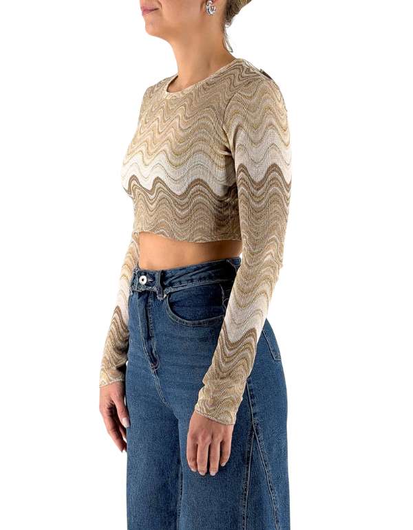 MC2 Saint Barth Top Crop a Maniche Lunghe Siviglia Rachel Sea Wave 11 – dettaglio prodotto 4 – Master SKU MC2_SIV001_02022L