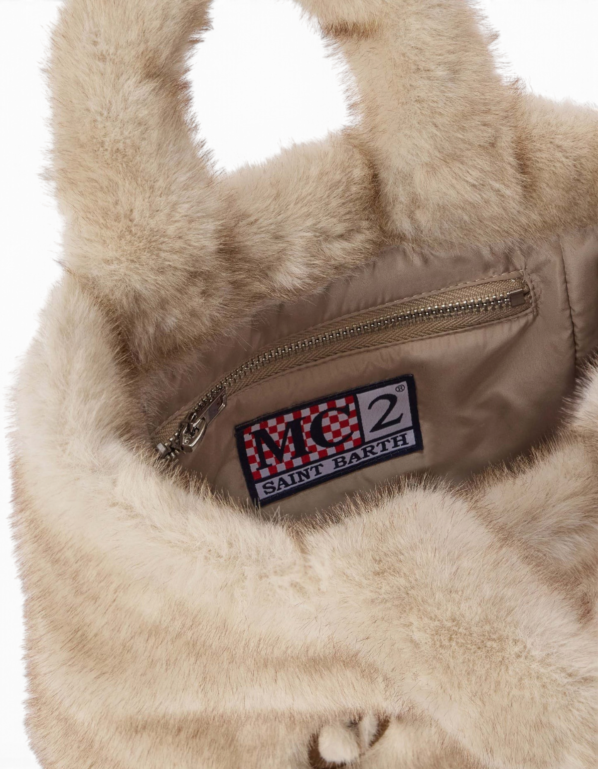 MC2 Saint Barth borsa donna Vanity Mini Soft Fur beige 12M18 Emb AI 2026-2027 - foto 5