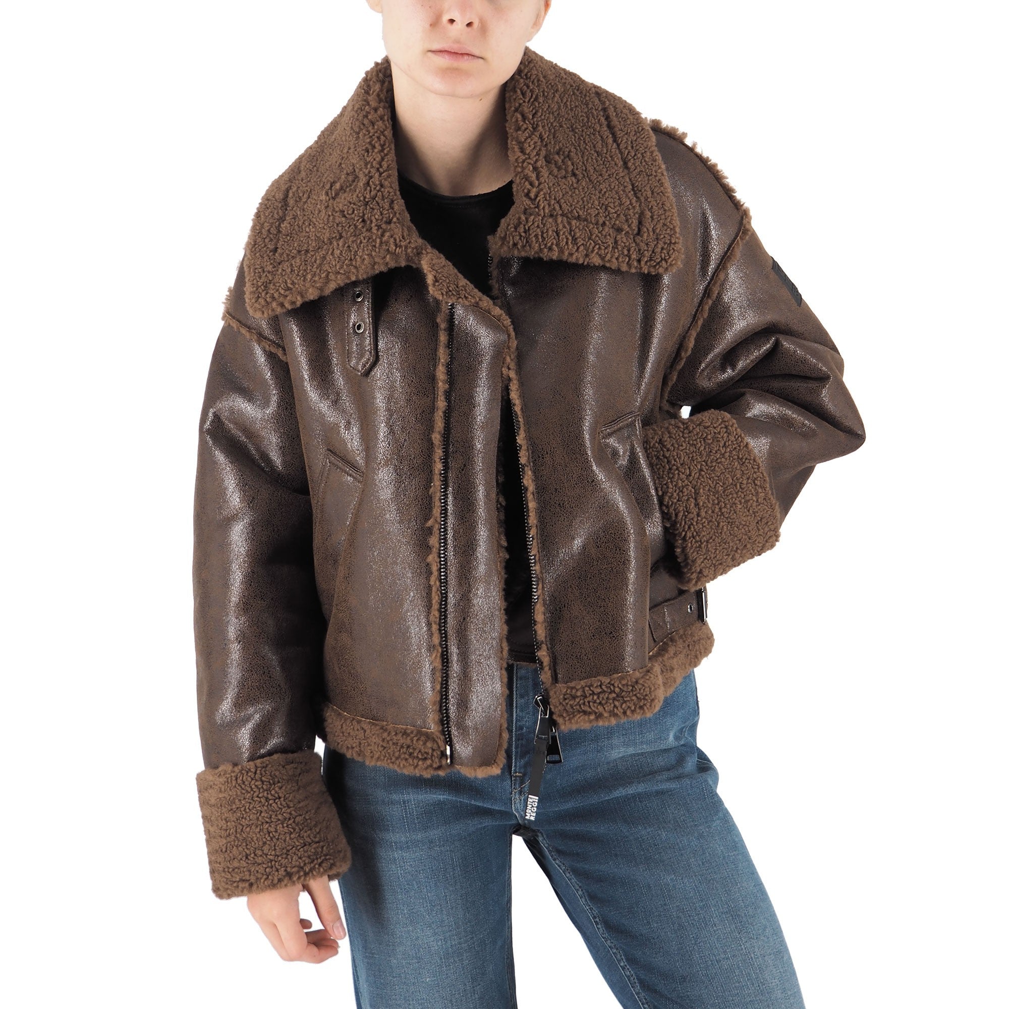 Montereggi Giacca In Shearling Tabacco – vista principale – Master SKU MTR_FW47550 993 DOUBLE 38