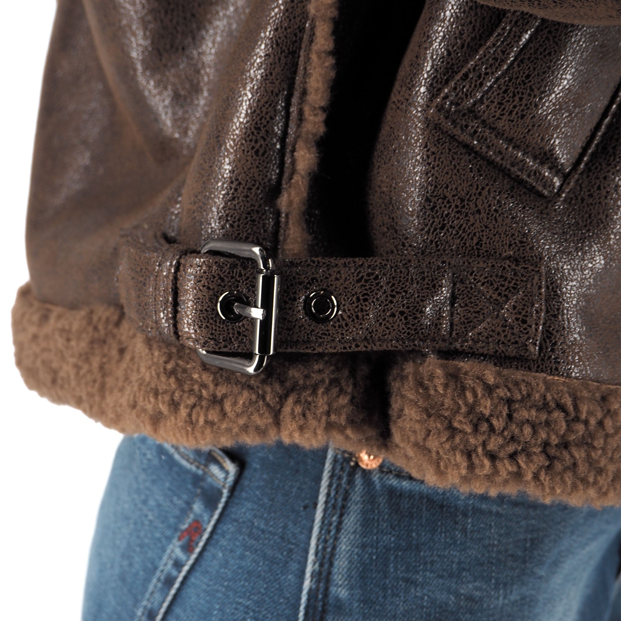 Montereggi Giacca In Shearling Tabacco – dettaglio prodotto 6 – Master SKU MTR_FW47550 993 DOUBLE 38