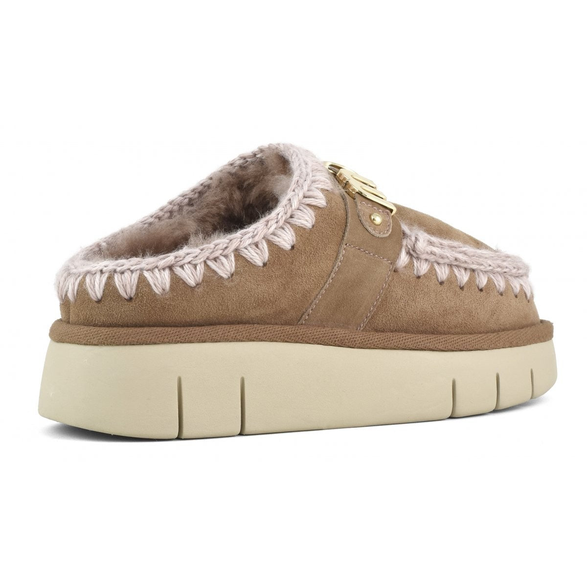 Mou Bounce Clog Metal Logo Pink Brown – dettaglio prodotto 3 – Master SKU MOU_MUFW531001A_PKBRO