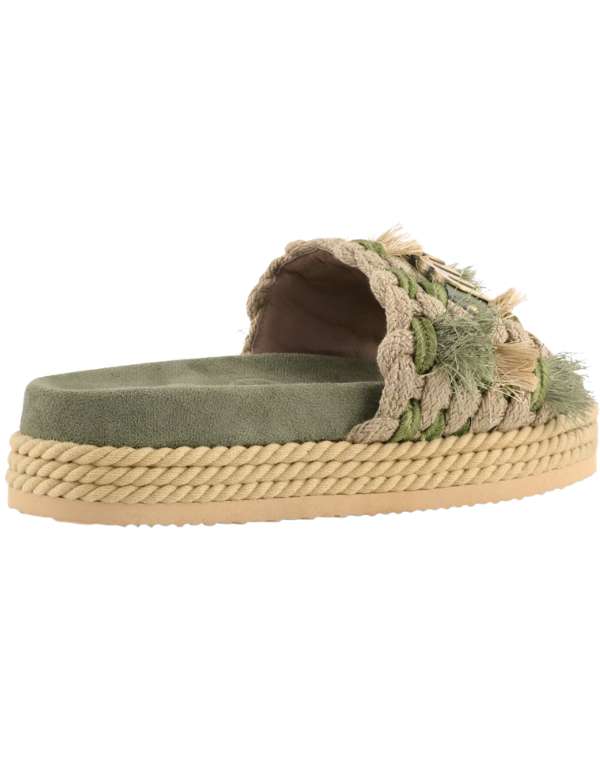 Mou Monoband Rope Sandal Fringes, Olive – dettaglio prodotto 3 – Master SKU MOU_SW451008K/OLI