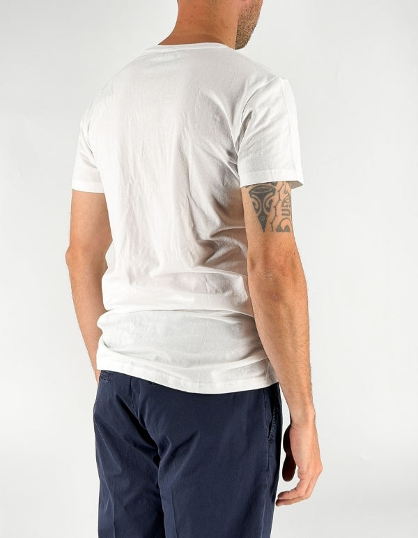 Palm Angels T-Shirt Bianca Logo Contrast – dettaglio prodotto 3 – Master SKU PLA1UMBTS01SI-WHI