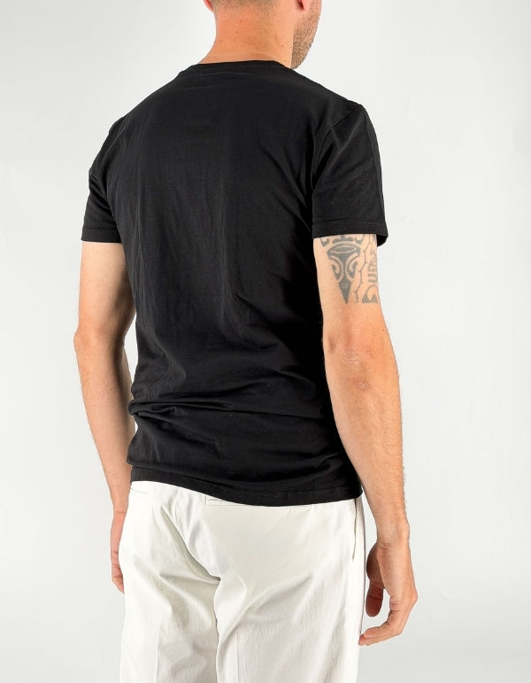 Palm Angels T-Shirt Nera Logo Contrast – dettaglio prodotto 3 – Master SKU PLA1UMBTS01SI-BLA