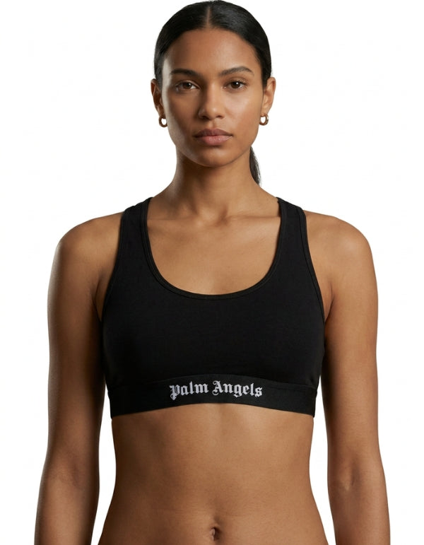 Palm Angels Un-Padded Bra Single Pack Black – vista principale – Master SKU PLA1UWTP04SI-BLA