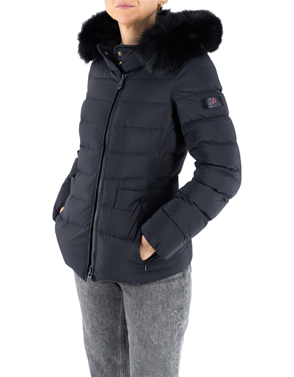 Peuterey Down Jacket Turmalet Ml 06 Fur Nero Corvo – vista principale – Master SKU PEU_PED545701190986808_808