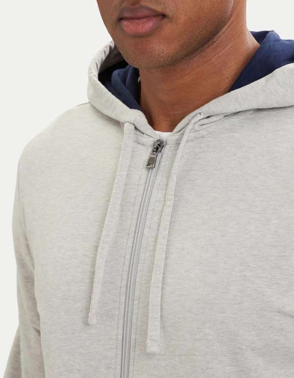 Polo Ralph Lauren Felpa Full Zip Con Cappuccio Micro Logo Grigio – dettaglio prodotto 2 – Master SKU RLU_714962527009_GRIGIO