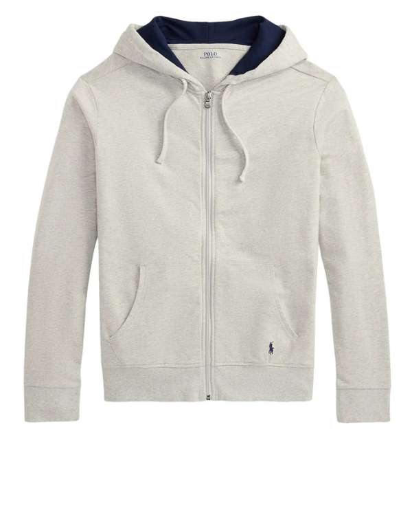 Polo Ralph Lauren Felpa Full Zip Con Cappuccio Micro Logo Grigio – dettaglio prodotto 4 – Master SKU RLU_714962527009_GRIGIO