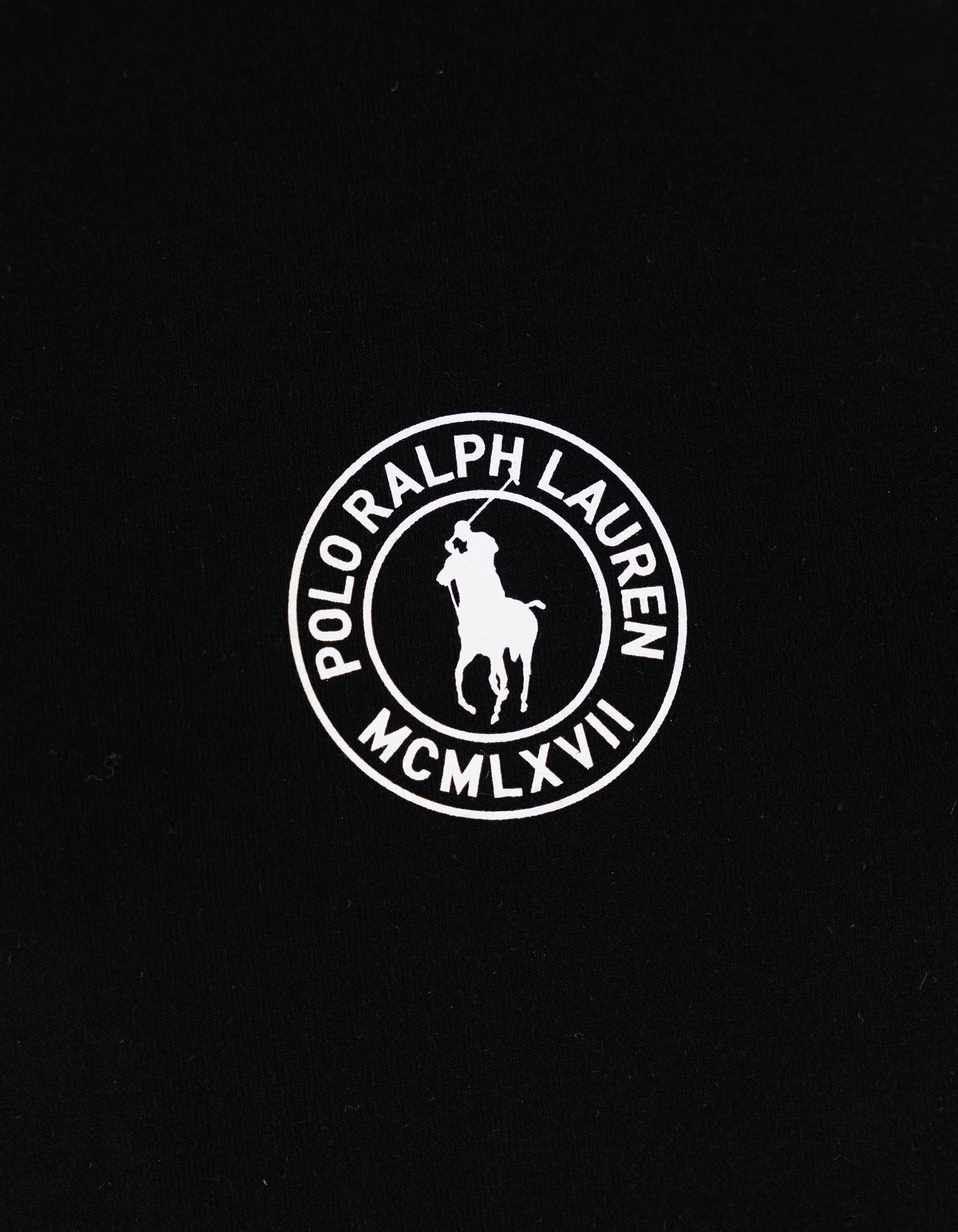 Polo Ralph Lauren Felpa Uomo Ralph Lauren Nera con Cappuccio e Logo Bianco – dettaglio prodotto 2 – Master SKU RLU_714P03152001_BLACK