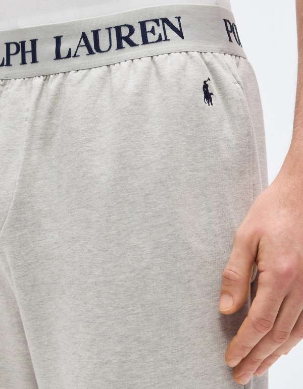 Polo Ralph Lauren Pantalone Jogger In Felpa Leggera Con Elastico Logato Grigio – dettaglio prodotto 2 – Master SKU RLU_714962529012_GRIGIO