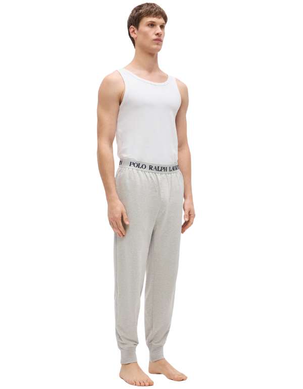 Polo Ralph Lauren Pantalone Jogger In Felpa Leggera Con Elastico Logato Grigio – dettaglio prodotto 4 – Master SKU RLU_714962529012_GRIGIO