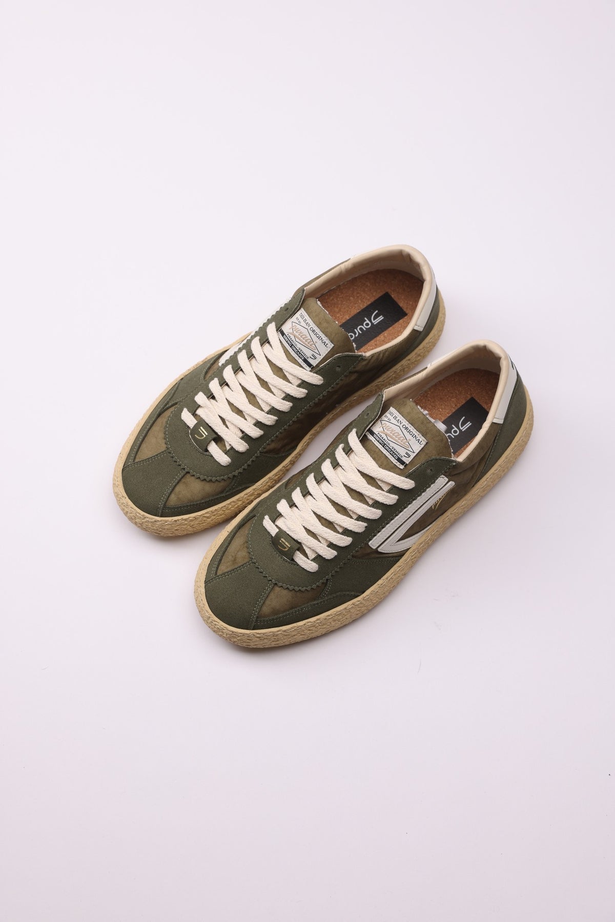 Puraai Sneaker 1.01 Vintage Alga – dettaglio prodotto 3 – Master SKU PUI_101_VINTAGE_ALGA
