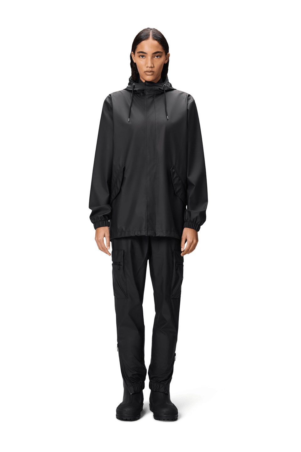 Rains Fishtail Jacket Black – dettaglio prodotto 5 – Master SKU RNS_18010_BLACK