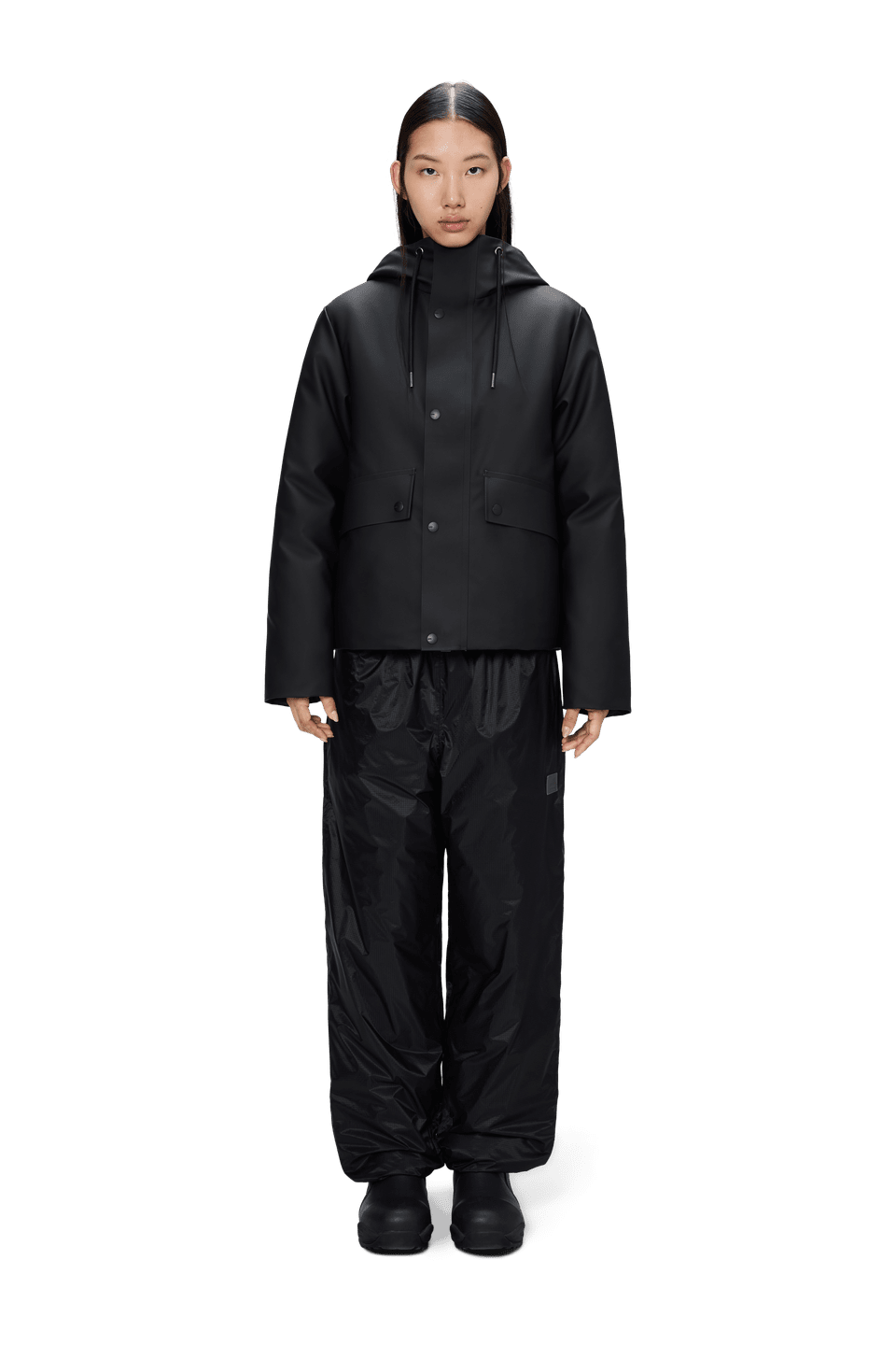 Rains Short W Parka Black – dettaglio prodotto 3 – Master SKU RNS_21490_BLACK