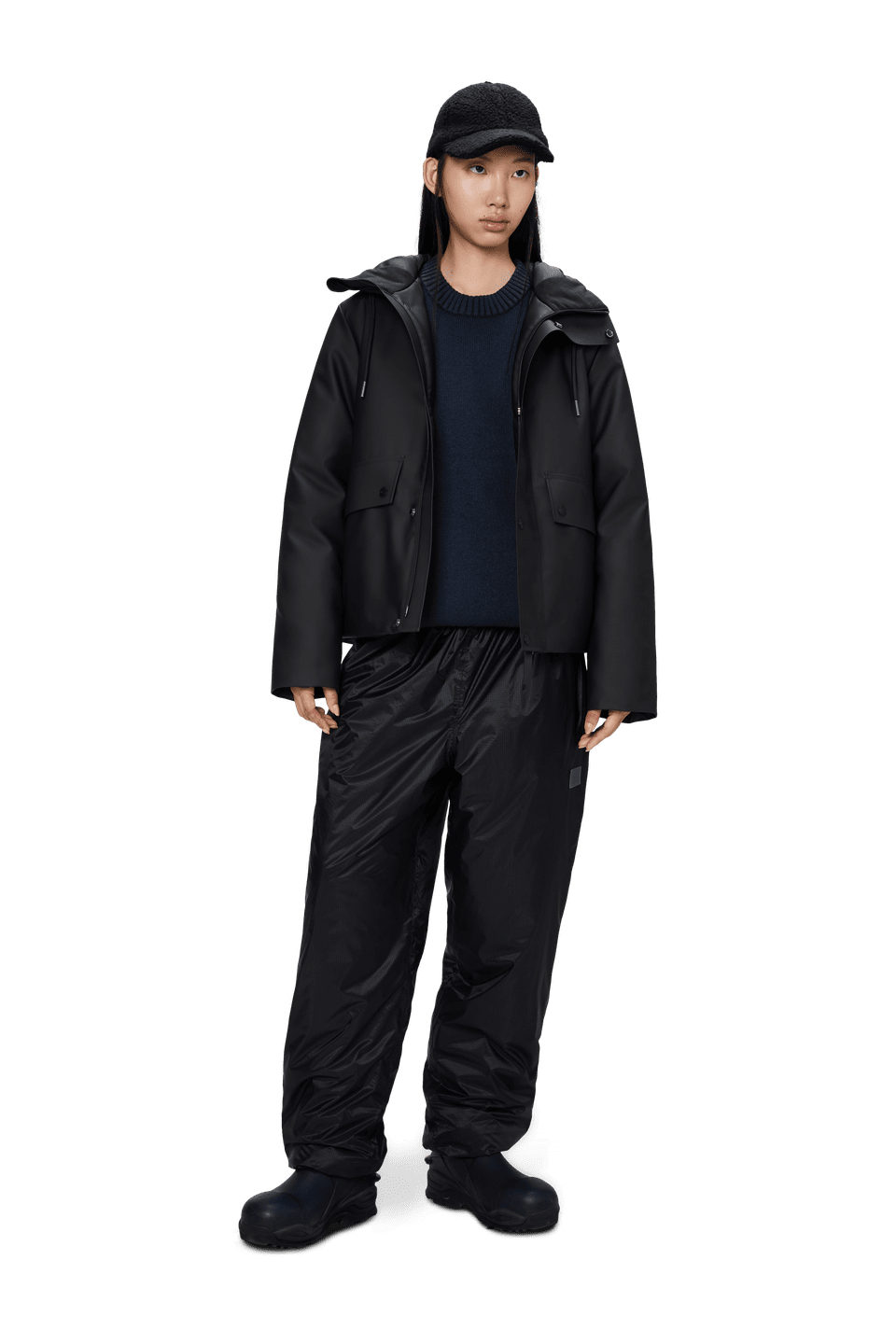 Rains Short W Parka Black – dettaglio prodotto 5 – Master SKU RNS_21490_BLACK