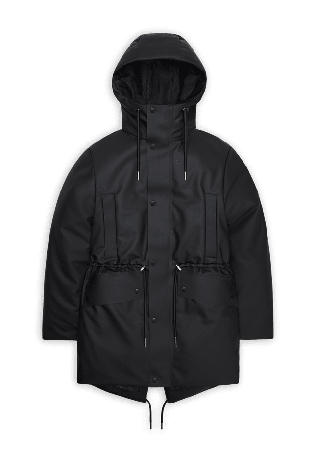 Rains String W Parka Black – dettaglio prodotto 2 – Master SKU RNS_21500_BLACK