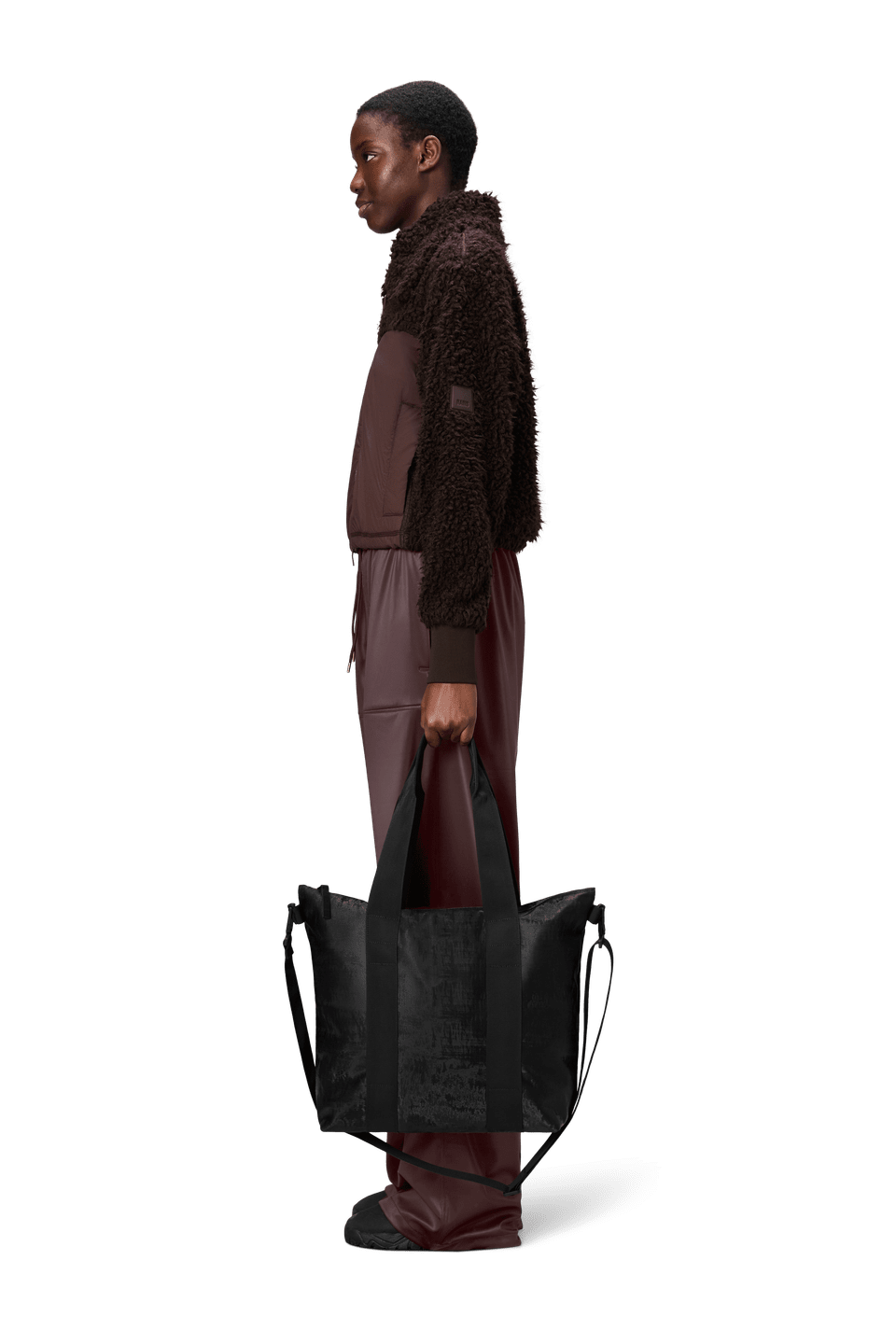Rains Tote Bag Mini W3 Coal – dettaglio prodotto 3 – Master SKU RNS_14160_COAL