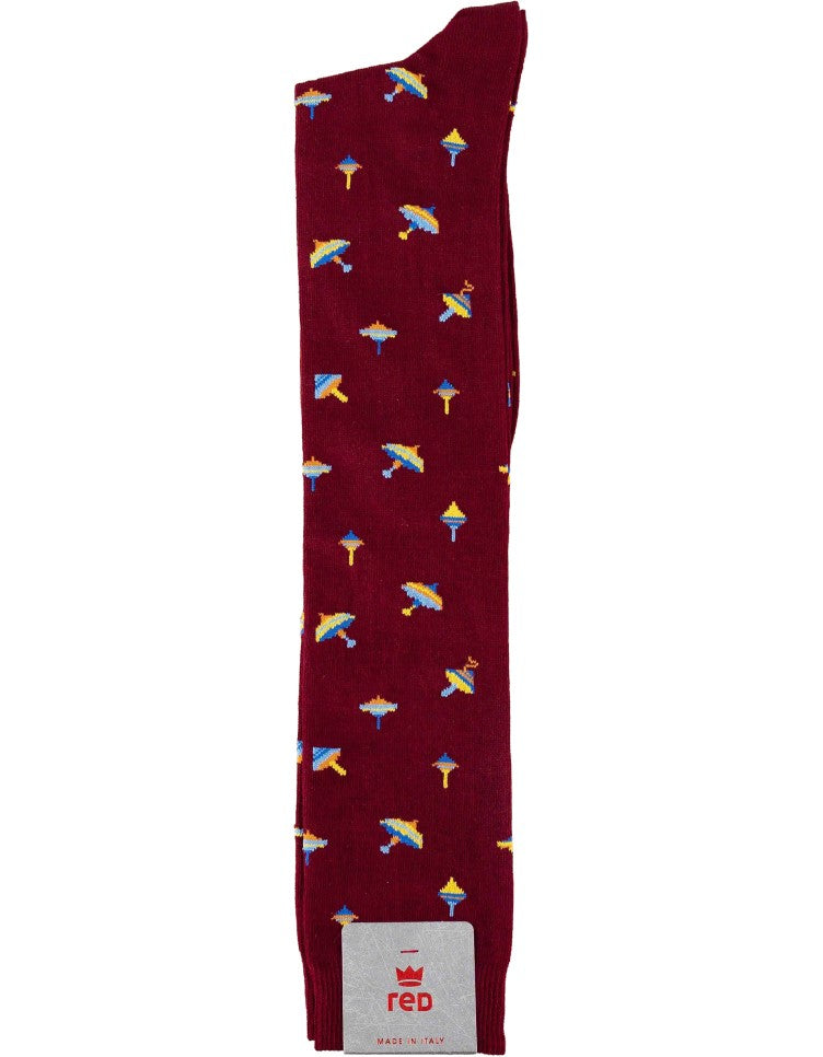 Red Sox Calza Lunga Uomo Trottola Lambrusco, Red – vista principale – Master SKU RSX_64262G_V4983_-_LAMBRUSCO