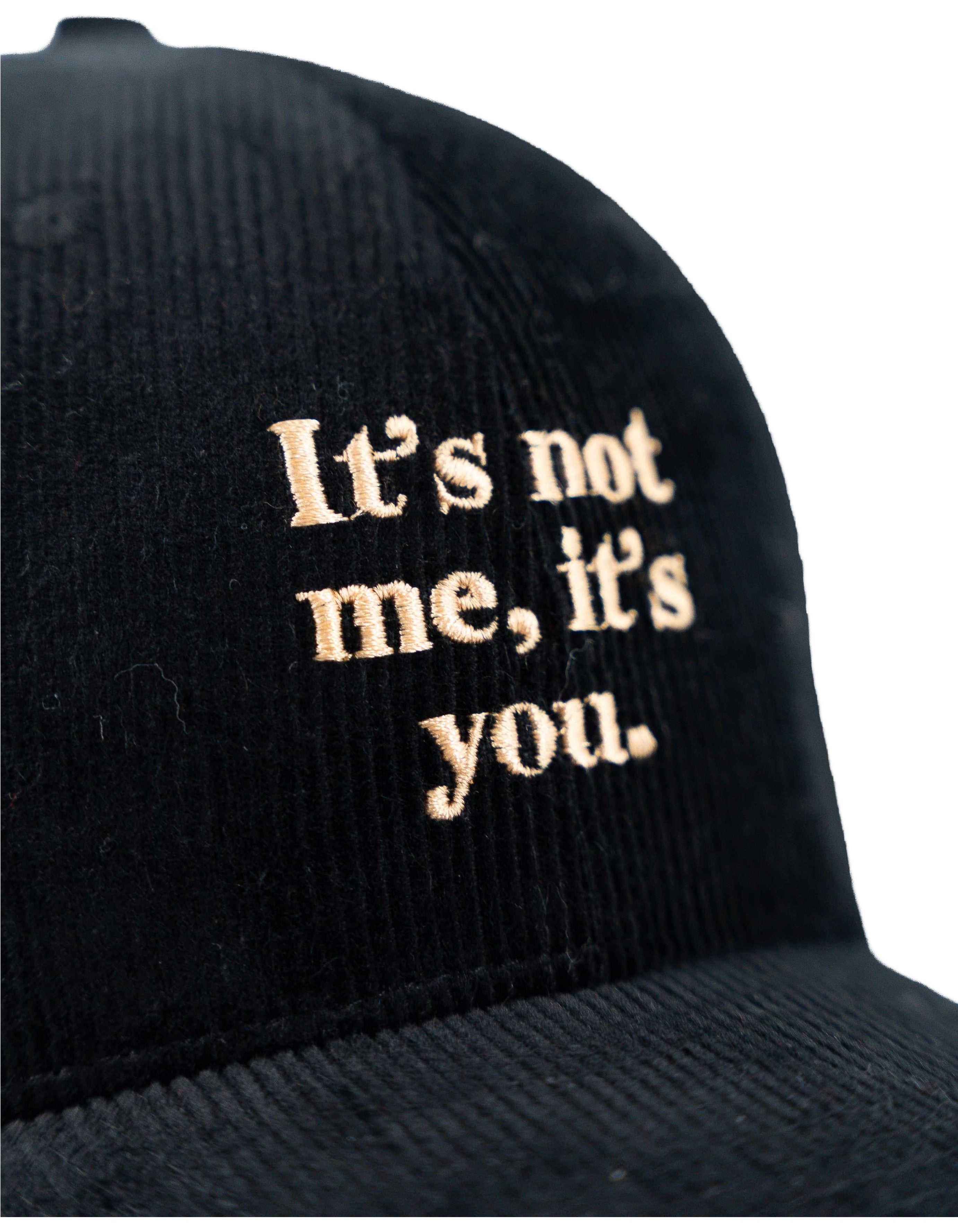Red Sox Cappello In Velluto Ricamo It's You nero – vista principale – Master SKU RSX_RF30055_V5266_-_ITS_YOU_NERO